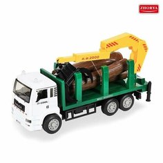 Лесовоз Zhorya инерционный с манипулятором, ZYF-0017-11