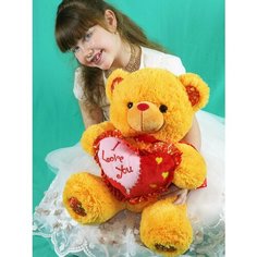 Мягкая игрушка Мишка с сердцем 50см. АКИМБО КИТ