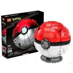 Конструктор Покемон Покетболл Mattel Mega Construx Pokemon Jumbo Poke Ball, 303 элемента