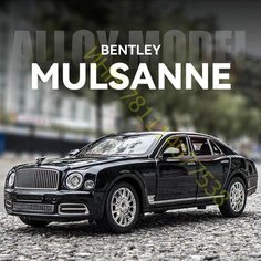 Bentley Mulsanne Бентли машинка (1:24) 21 см звездное небо, открыв. двери, капот, багажник, поворачиваются колеса, свет и звук, черная CH Toys