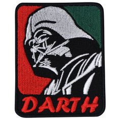 Нашивка (шеврон, патч) на липучке, Стежкофф, "Darth Vader", 8х6,3 см, 1 штука