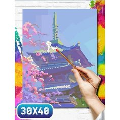 Картина по номерам на холсте пейзаж китай - 12272 30х40