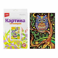 Картина по номерам для малышей "Сова" Lori