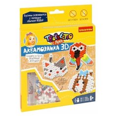 Набор для творчества BONDIBON. Аквамозаика 3D (3 фигуры. Кошка, собака, попугай)