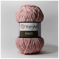 Плюшевая пряжа YarnArt Dolce (Дольче) - 1 моток 769 розовый, для вязания игрушек, 100% микрополиэстер 120м/100г