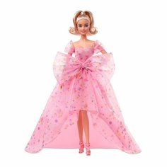Кукла Barbie Birthday Wishes (Барби Пожелания в День Рождения в розовом платье с бантом)