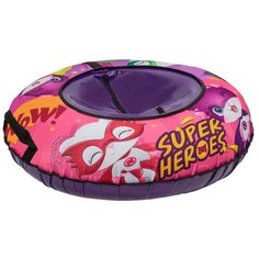Санки надувные ватрушка /Тюбинг ТяниТолкай 83 см Oxford с камерой SUPERKITTY