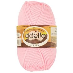 Пряжа ADELIA "HAPPY" 100% акрил 10 х 50 гр 128 м (08 розовый)