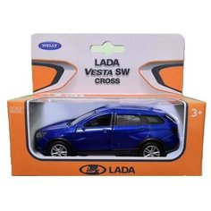 Легковой автомобиль Welly Lada Vesta SW Cross (43763) 1:34, синий