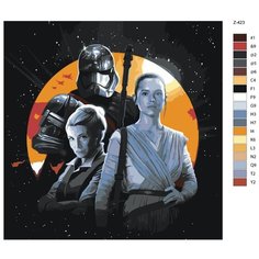 Картина по номерам Z-423 "Звездные войны" 80x80 Brushes Paints