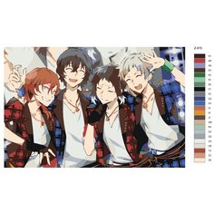 Картина по номерам Z-815 "Аниме - великий из бродячих псов. Детективы" 60x90 Brushes Paints