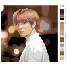Картина по номерам V-106 "K-pop группа TXT" 70х70 Brushes Paints