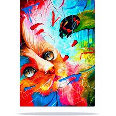 Алмазная мозаика со стразами, Экспрессия 30x40 см без подрамника Solmax