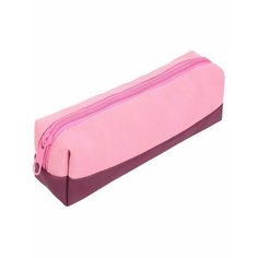 Пенал-косметичка мягкая розовый И бордо (ПН-9868) комбинир. материал Проф Пресс