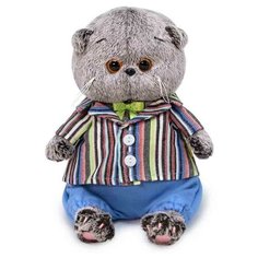 Мягкая игрушка Басик Baby в полосатом пиджаке, 20 см Basik&Co