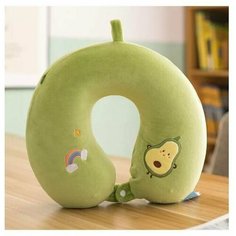 Мягкая игрушка Подушка для путешествия, Авокадо, зеленый 33 см Original Toys