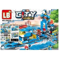 Конструктор LB+ City Police (388 деталей) LB4101 / Конструктор Полицейский катер Планета Конструкторов