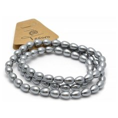 Бусины жемчуг(стекло) на нитях арт. TBY- 8х12мм цв. SXD056 (70 бусин) Tesoro