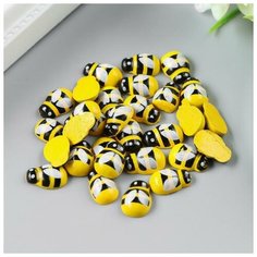 Декор для творчества дерево "Жёлтая пчёлка" набор 30 шт 0,9х1,3 см (1 шт.) Pro Market