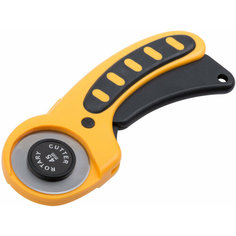 Нож раскройный 45 мм роликовый для ткани, кожи, линолеума, бумаги FIT 10370 F.It