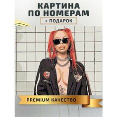 Картина по номерам Инстасамка / Instasamka холст на подрамнике 50*40