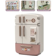 Игровой набор бытовой техники "Холодильник" SY-2093-1, свет, звук / Бежевый Нет бренда