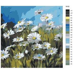 Картина по номерам W-62 "Поле ромашек" 80х80 Brushes Paints