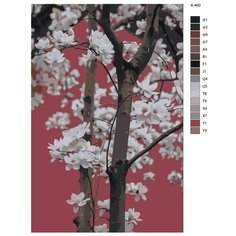 Картина по номерам X-460 "Цветущая сакура" 50x70 Brushes Paints