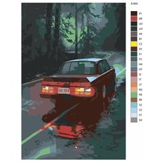Картина по номерам X-855 "Ночная дорога" 60х90 Brushes Paints