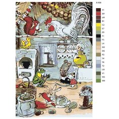 Картина по номерам X-509 "Маршак С. Я. - Теремок" 40х60 Brushes Paints
