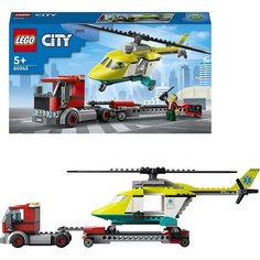 Конструктор LEGO 60343 Город Грузовик для спасательного вертолёта
