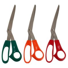 Ножницы канцелярские 21,5 см, ручки пластиковые, микс Noname