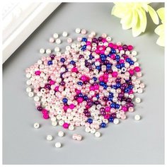 Декор для творчества пластик "Перламутр пастельных тонов" набор 15 гр d=0,3 см Арт Узор