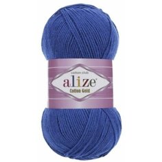 Пряжа Alize Cotton Gold (Коттон Голд) - 2 шт Цвет: 141 василек 55% хлопок, 45% акрил 100г 330м