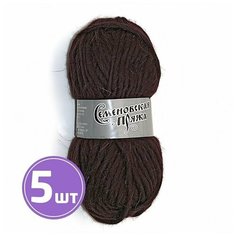 Пряжа Семеновская пряжа Roving felt (1443), махагон 5 шт. по 50 г