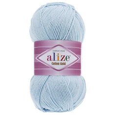 Пряжа Alize COTTON GOLD 513 неж. голубой. Упаковка - 5 мотков