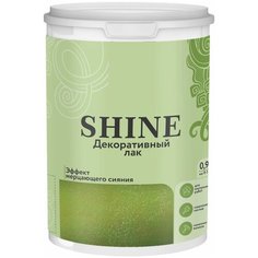 Декоративный лак Shine 0.9 л, с золотыми блестками, с эффектом магического мерцающего сияния, для отделочных строительных работ и декоративно-прикладн Лето