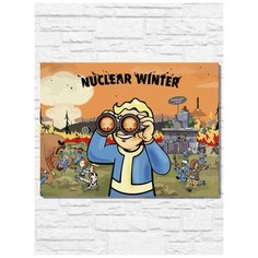Картина по номерам на холсте игра fallout 76 - 9563 Г 30x40