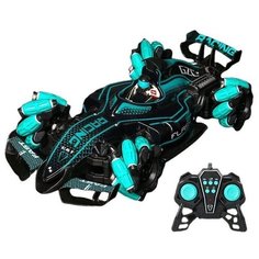 Машинка на радиоуправление для дрифта Формула, 4WD, эффект дыма и музыкального сопровождения, цвет зелный Racing Car