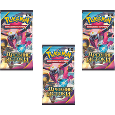 Покемон карты коллекционные: 3 бустера Pokemon издания XY7 Древние Истоки (на русском языке) Nintendo