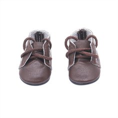 Обувь для кукол, Ботинки на шнурках 5 см для Paola Reina 32 см, Berjuan 35 см, Vidal Rojas 35 см и др, темно-коричневые Favoridolls