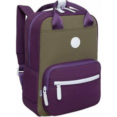 Рюкзак Grizzly RXL-326-3/6 фиолетовый - хаки