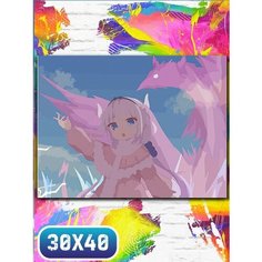 Картина по номерам на холсте аниме дракон горничная госпожи кобаяши - 12055 30х40