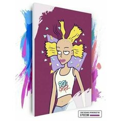 Картина по номерам на холсте 90 s girl, 60 х 90 см Красиво Красим