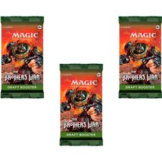 Magic The Gathering: 3 Драфт-бустера MTG издания The Brothers War на английском языке