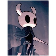 Картина по номерам на холсте игра Hollow Knight (Хорнет, Грязьмут, полый жук, платформер) - 8169 В 30x40