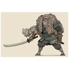Картина по номерам игра Sekiro (филин) - 8420 Г 60x40