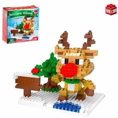 Конструктор Новогодние Истории "Олененок", 306 деталей Unicon