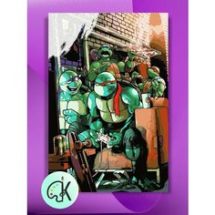 Картина по номерам на холсте Черепашки-Ниндзя 2, 40 х 60 см КУЛЬТУРА ЦВЕТА