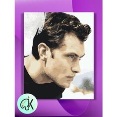 Картина по номерам на холсте Джуд Лоу, 40 х 50 см КУЛЬТУРА ЦВЕТА